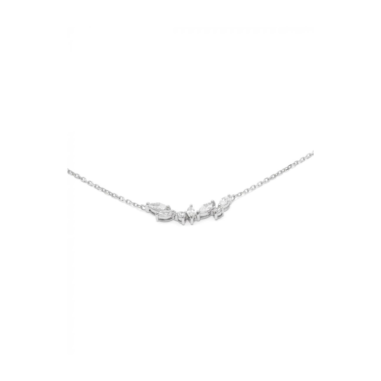L'atelier Precieux Silver Necklace/ 87379645
