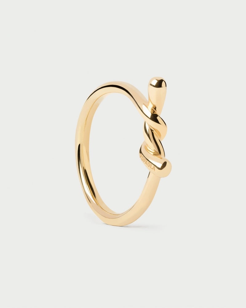 PDPAOLA 18K Gold Plated Silver Ring/ AN01-D23-16