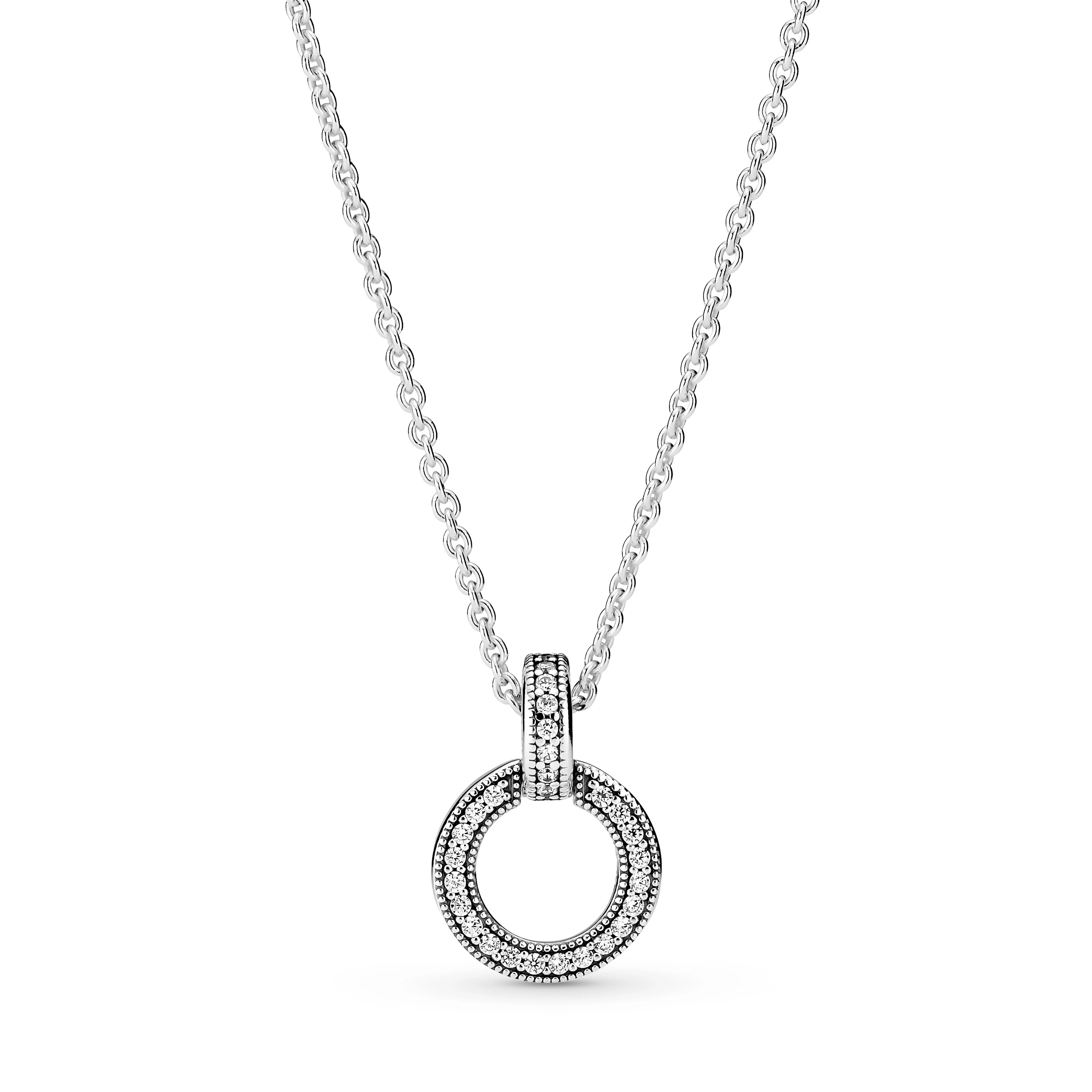PANDORA Signature серебряное ожерелье/ 399487C01-45