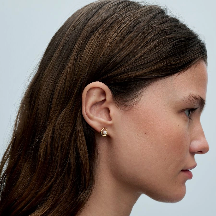 PANDORA Essence 14K Ոսկեպատ Արծաթյա Ականջօղ/ 263295C01