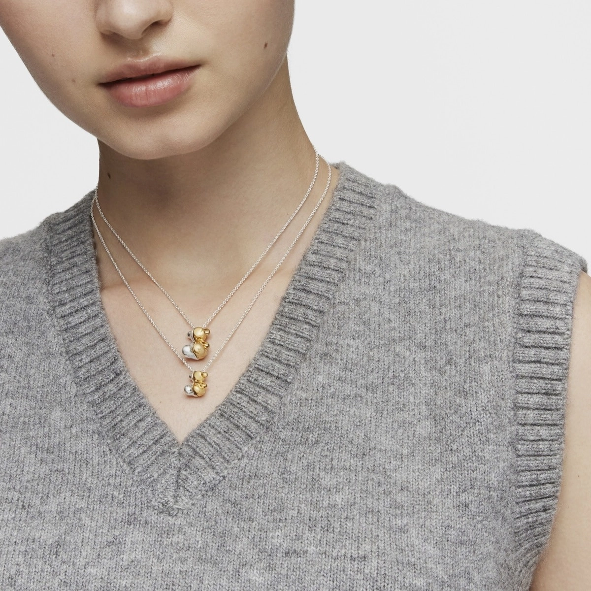 TOUS 18K Gold plated Silver Necklace/ 1004098400