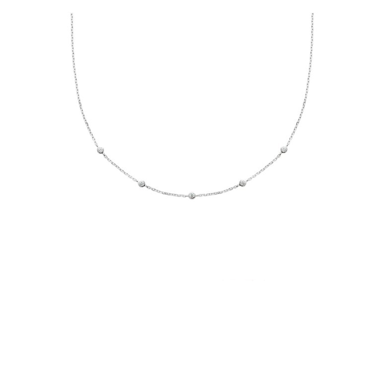 L'atelier Precieux Silver Necklace/ 87344645