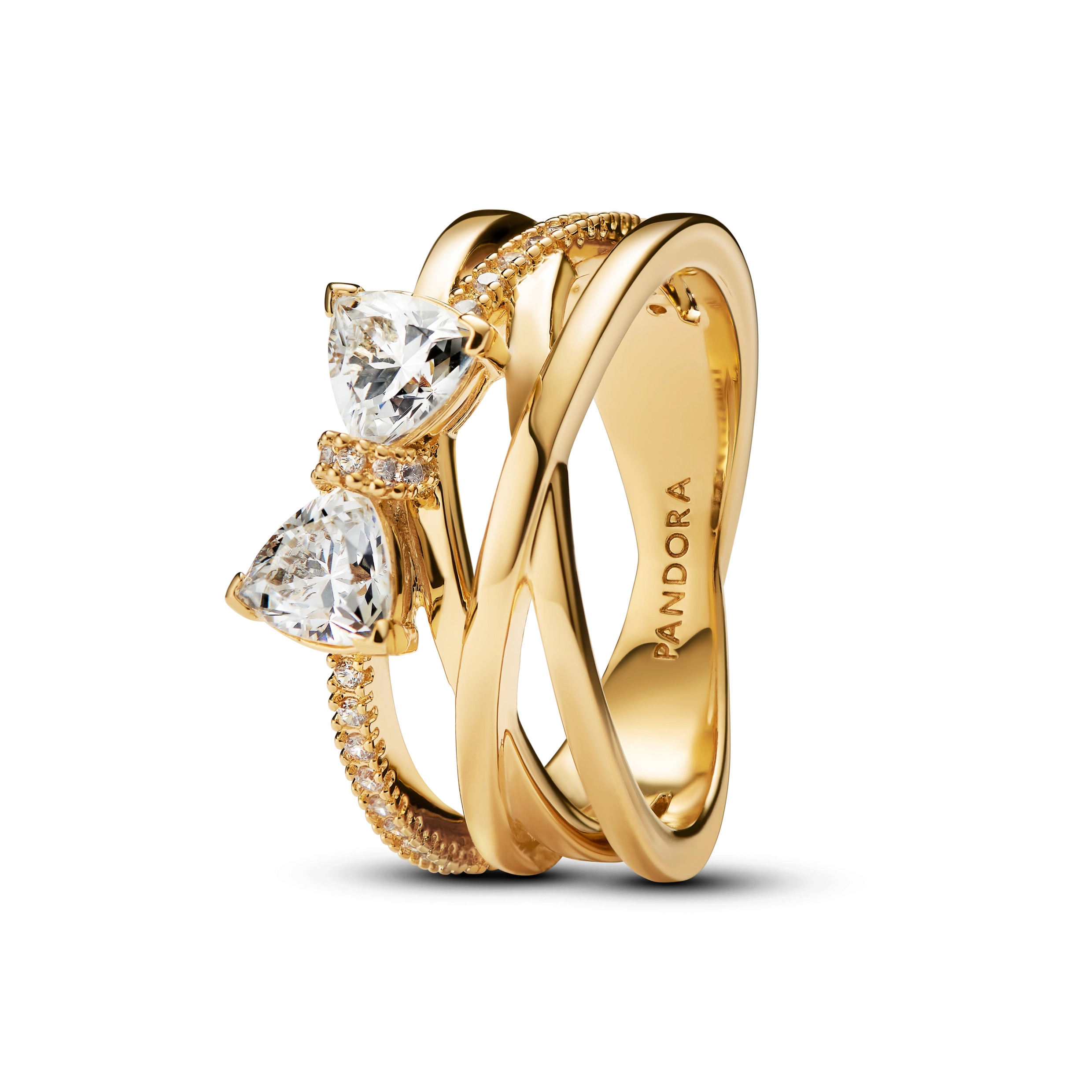 PANDORA Timeless 14K Ոսկեպատ Արծաթյա Մատանի/ 163511C01-52