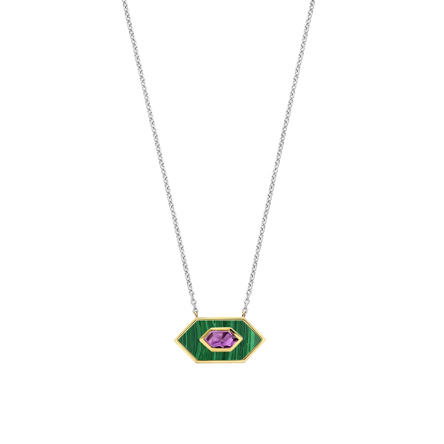 Ti Sento 14K Gold Plated Silver Necklace/ 34039MA-42
