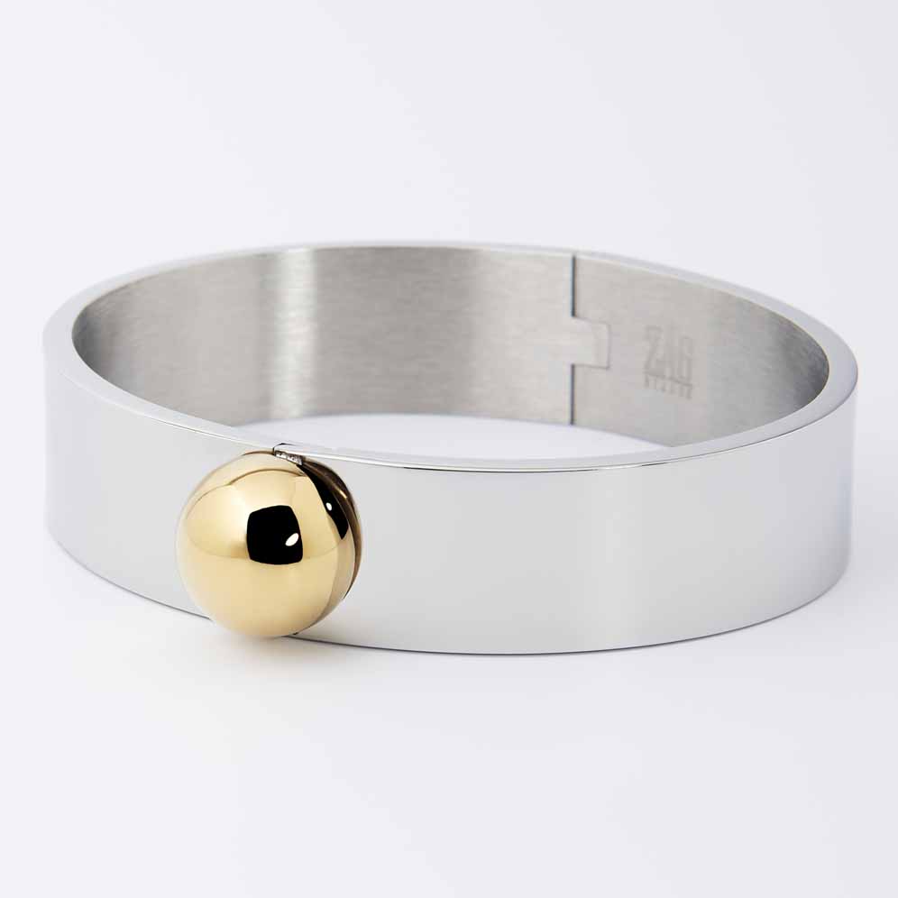 Zag Bijoux 24K Gold Plated Stainless Steel Surgical Bracelet/ SBJ22124-00MIX15