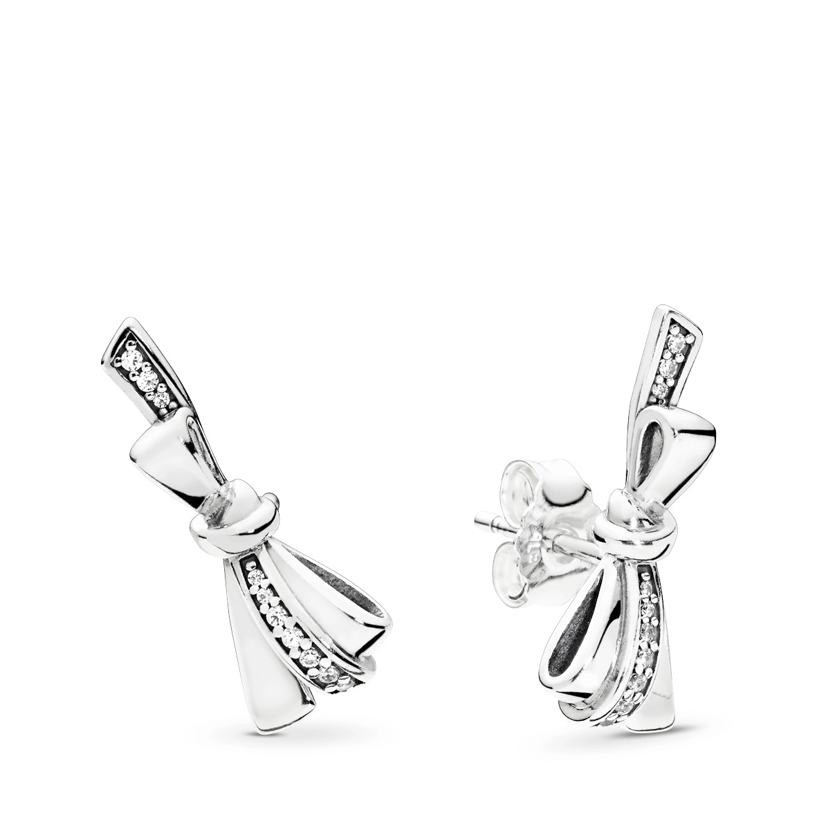PANDORA Moments серебряные серьги/ 297234CZ
