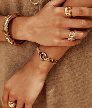 Zag Bijoux 24K Gold Plated Stainless Steel Surgical Bracelet/ SBS24423-01UNI
