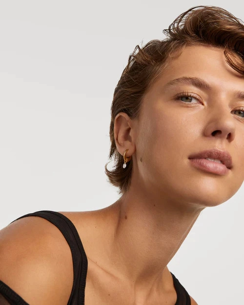 PDPAOLA 18K Gold Plated Silver Earring/ AR01-B93-U