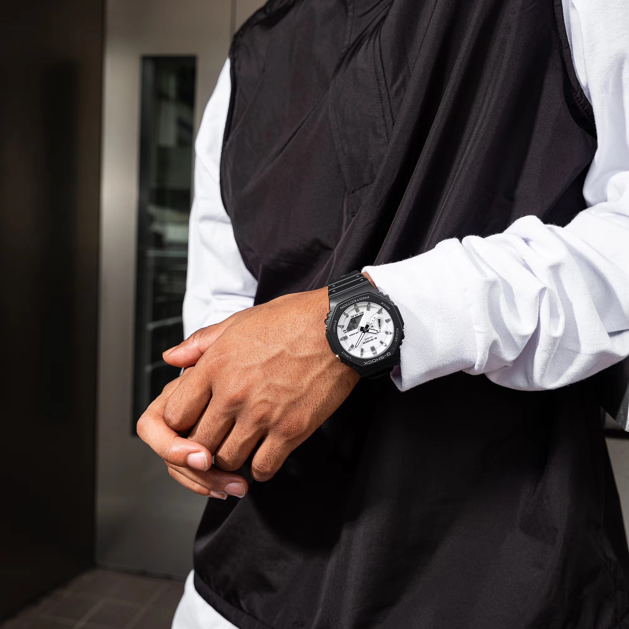 Casio G-Shock Տղամարդու Ժամացույց/ GA-2100WD-1ADR