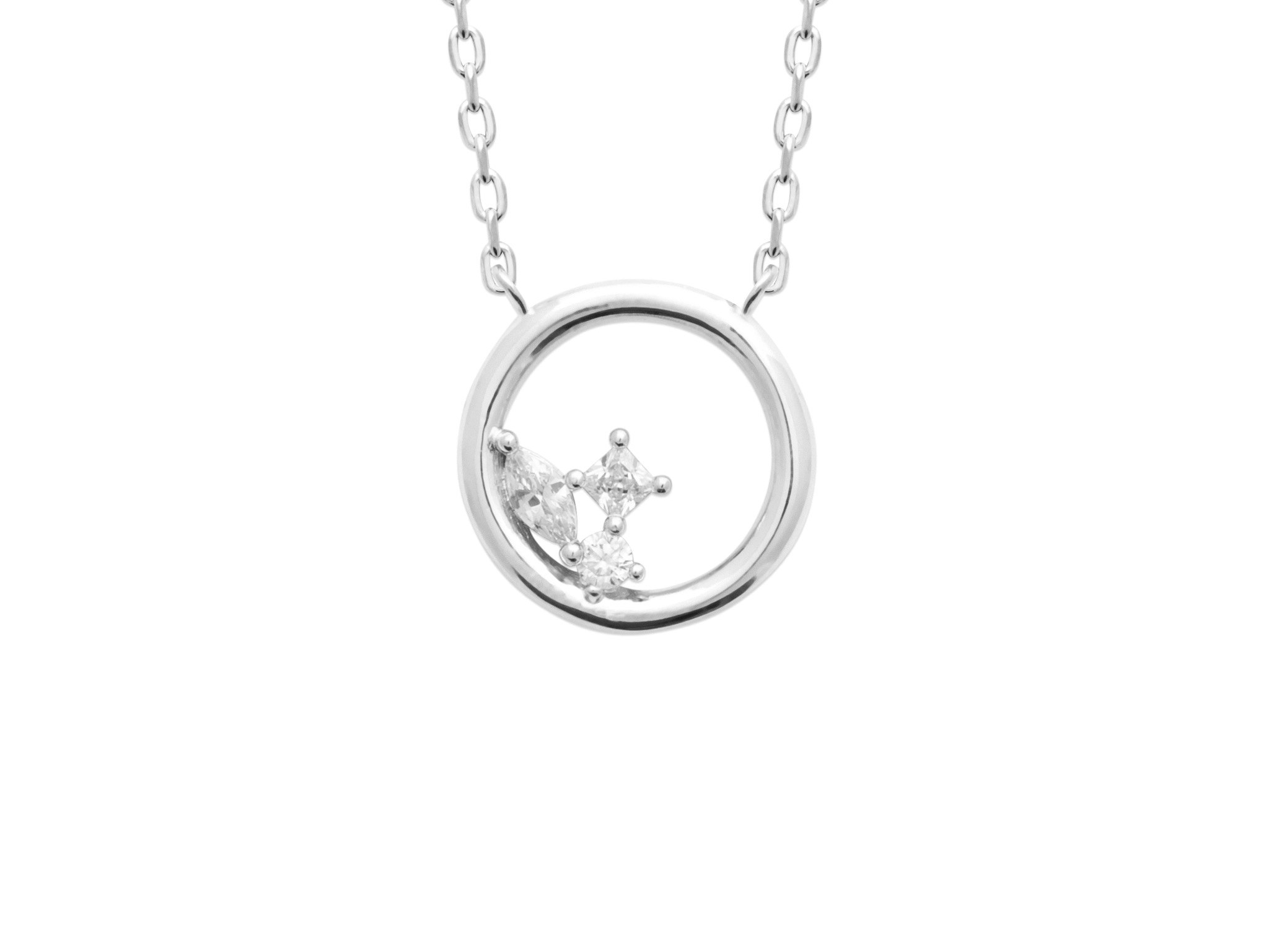 L'atelier Précieux Rhodium plated Necklace/87404718