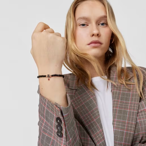 TOUS 14K Rose Gold Plated Silver Bracelet/ 314931650