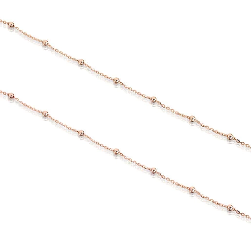 TOUS 18K Rose gold plated Silver Necklace/ 111902660