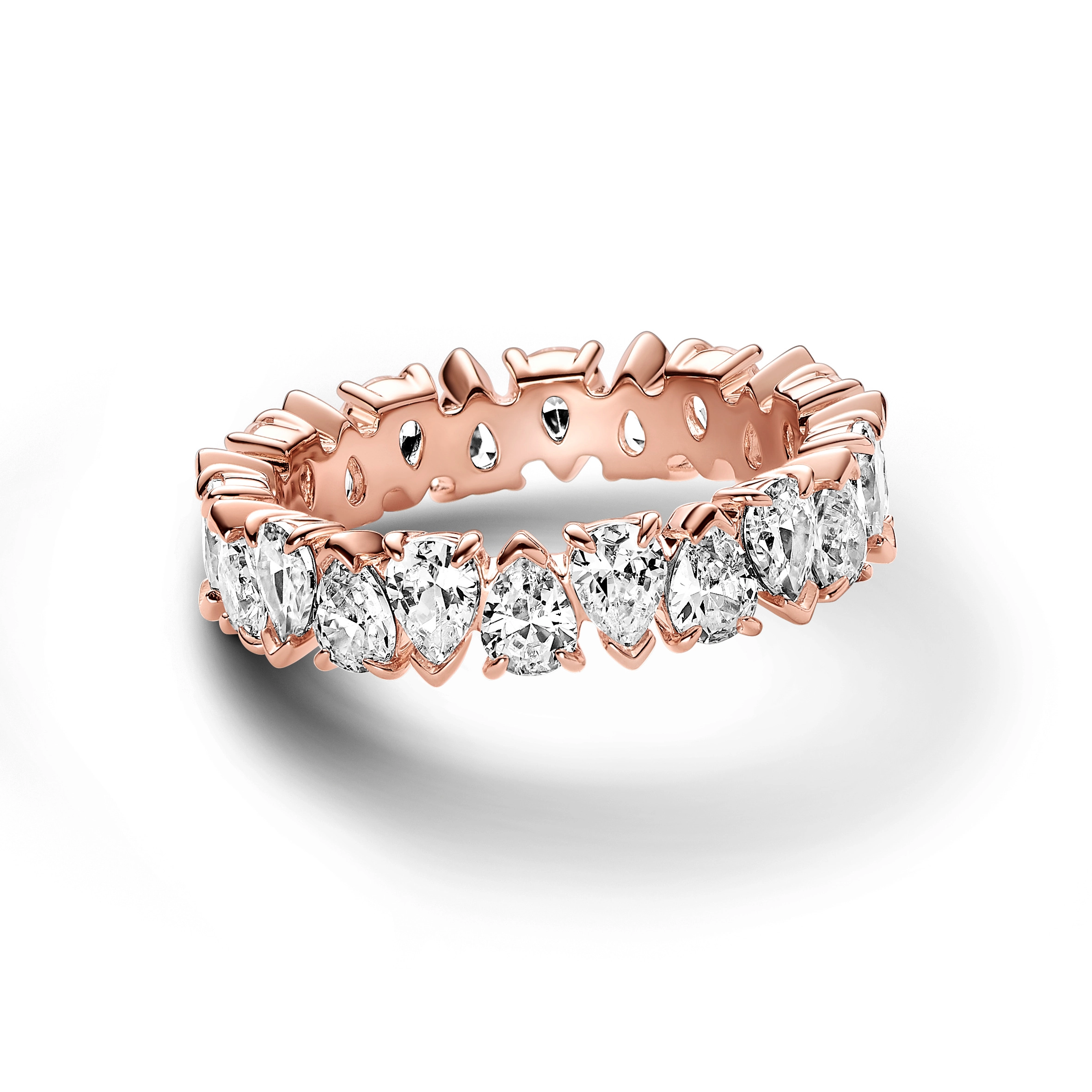 PANDORA Timeless серебряное кольцо с покрытием 14К розового золота/ 183021C01-52