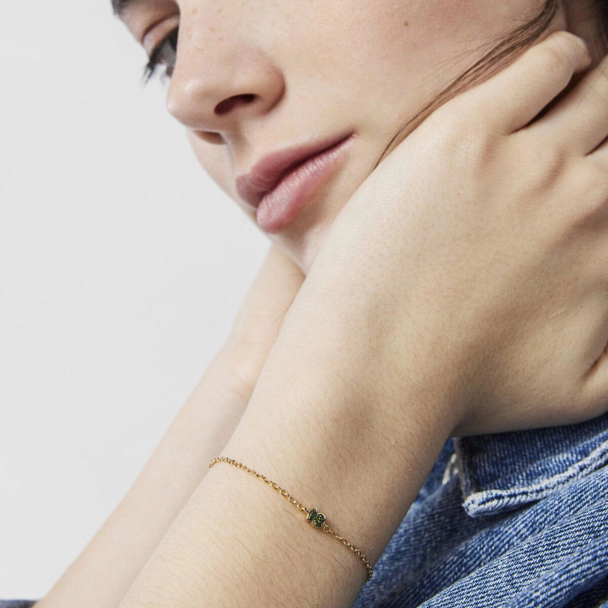 TOUS Серебряный браслет с 18K позолотой/214931580