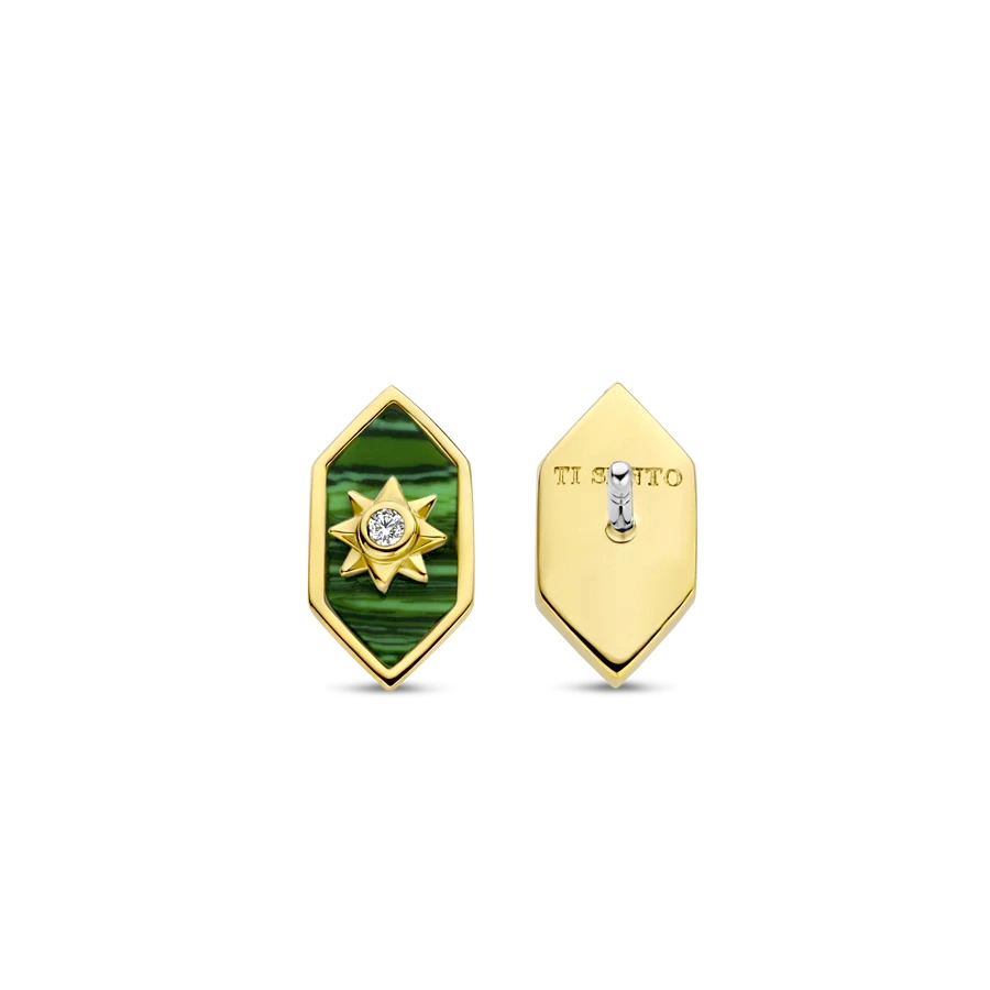 Ti Sento 14K Gold Plated Silver Earring/ 7943MA