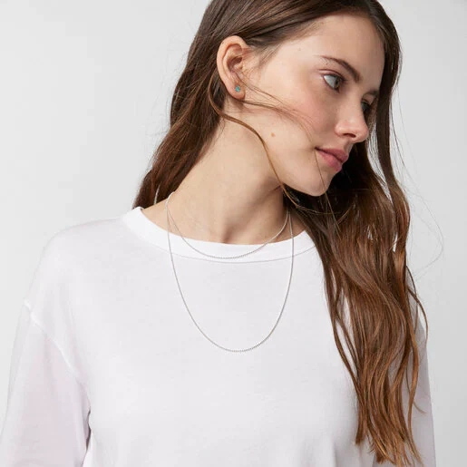 TOUS Silver Necklace/ 611902800