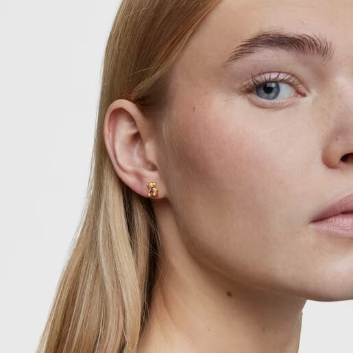 TOUS 18K Gold plated Silver Earring/ 311563560