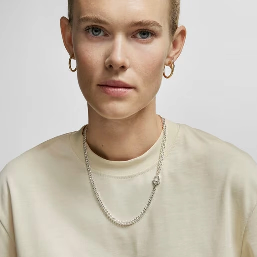 TOUS Silver Necklace/ 311692510