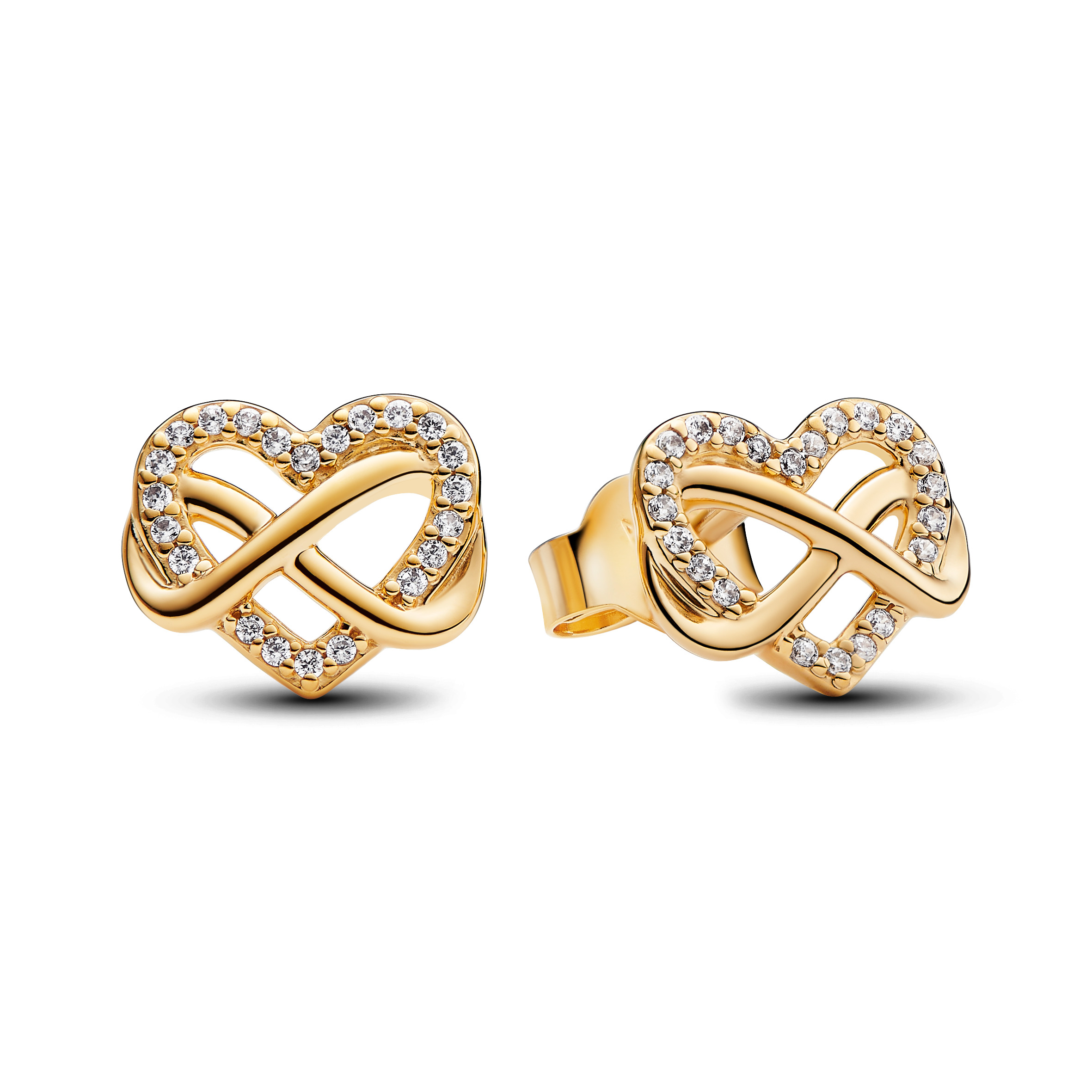 PANDORA Moments 14K Gold Plated Silver Earring/ 262667C01