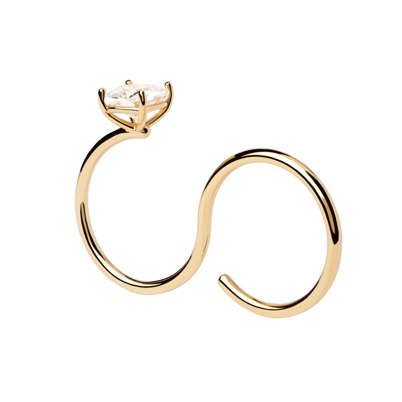 PDPAOLA 18K Gold Plated Silver Ring/ AN01-A27-12