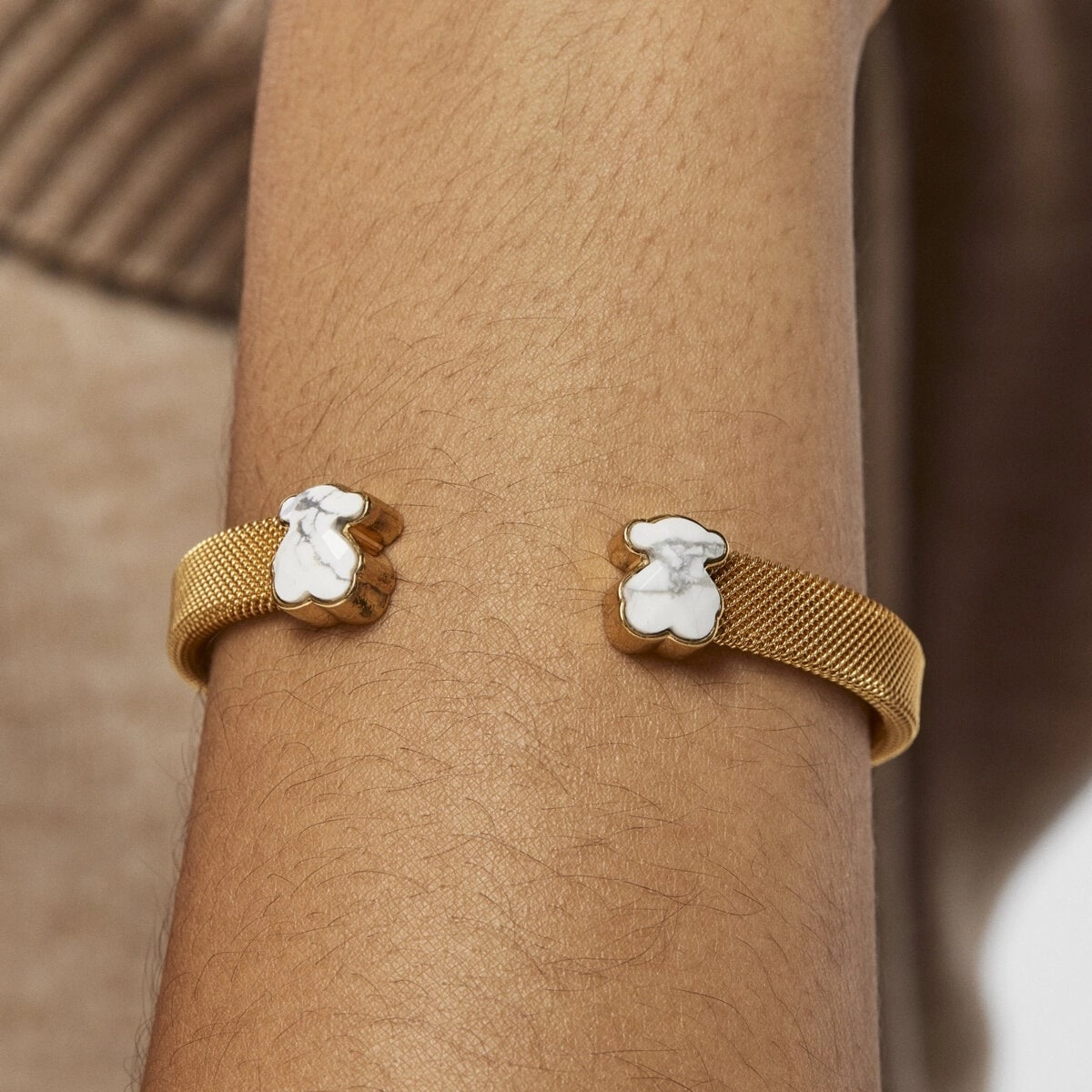 TOUS Серебряный браслет с 18K позолотой/013101560