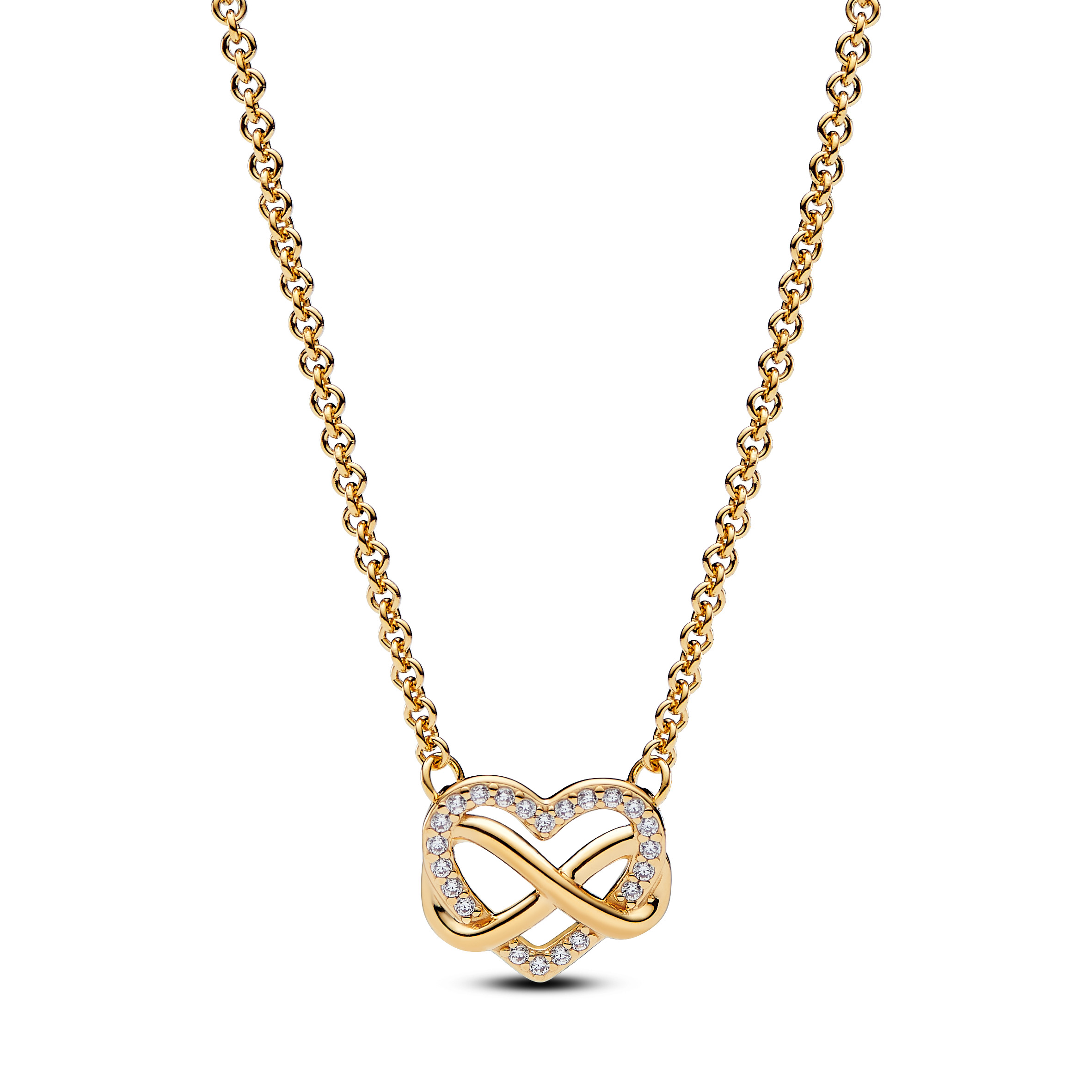 PANDORA Moments 14K Gold Plated Silver Necklace/ 362666C01-50