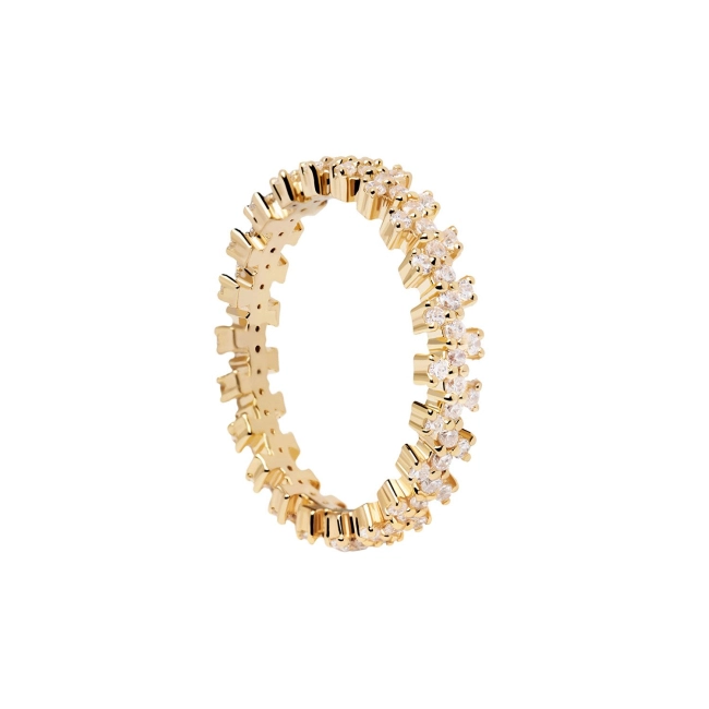 PDPAOLA 18K Gold Plated Silver Ring/ AN01-670-16