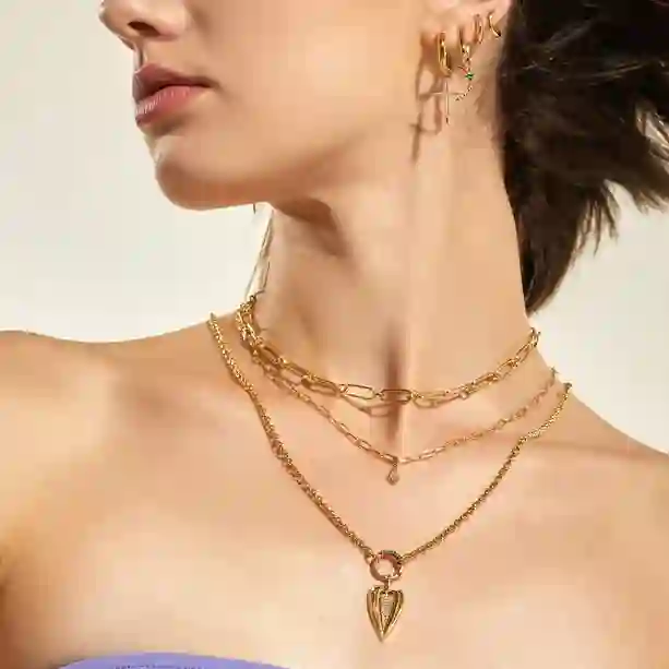 Ania Haie 14K Ոսկեպատ Արծաթյա Վզնոց/ N048-02G