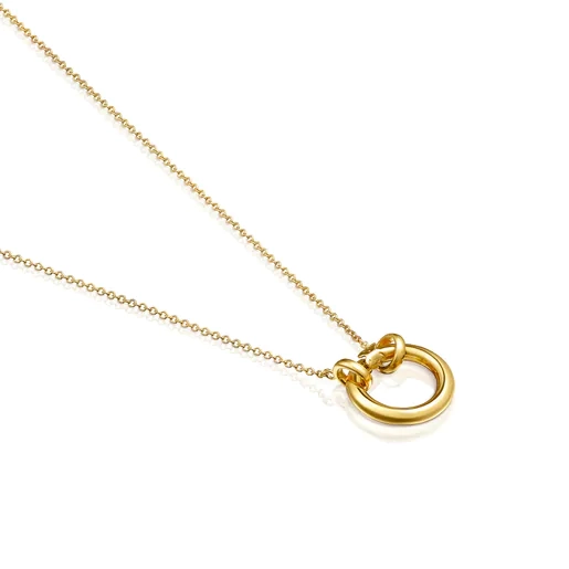 TOUS 18K Gold plated Silver Necklace/ 712342502