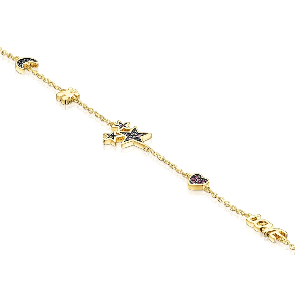 TOUS 18K Gold plated Silver Bracelet/ 018071500