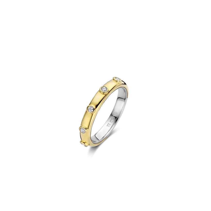 Ti Sento 14K Gold Plated Silver Ring/ 12316ZY-54
