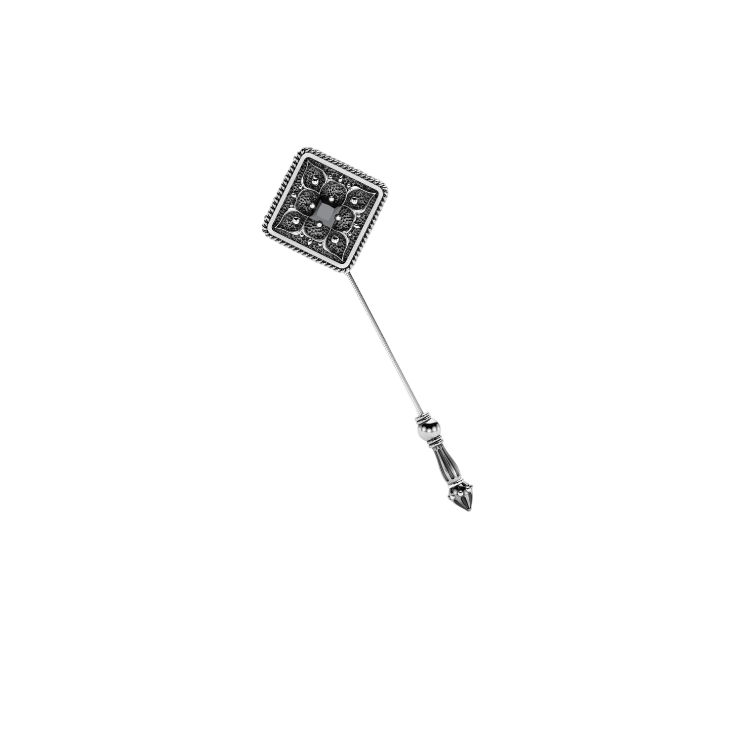 Silver Brooch "Mush" / CD006