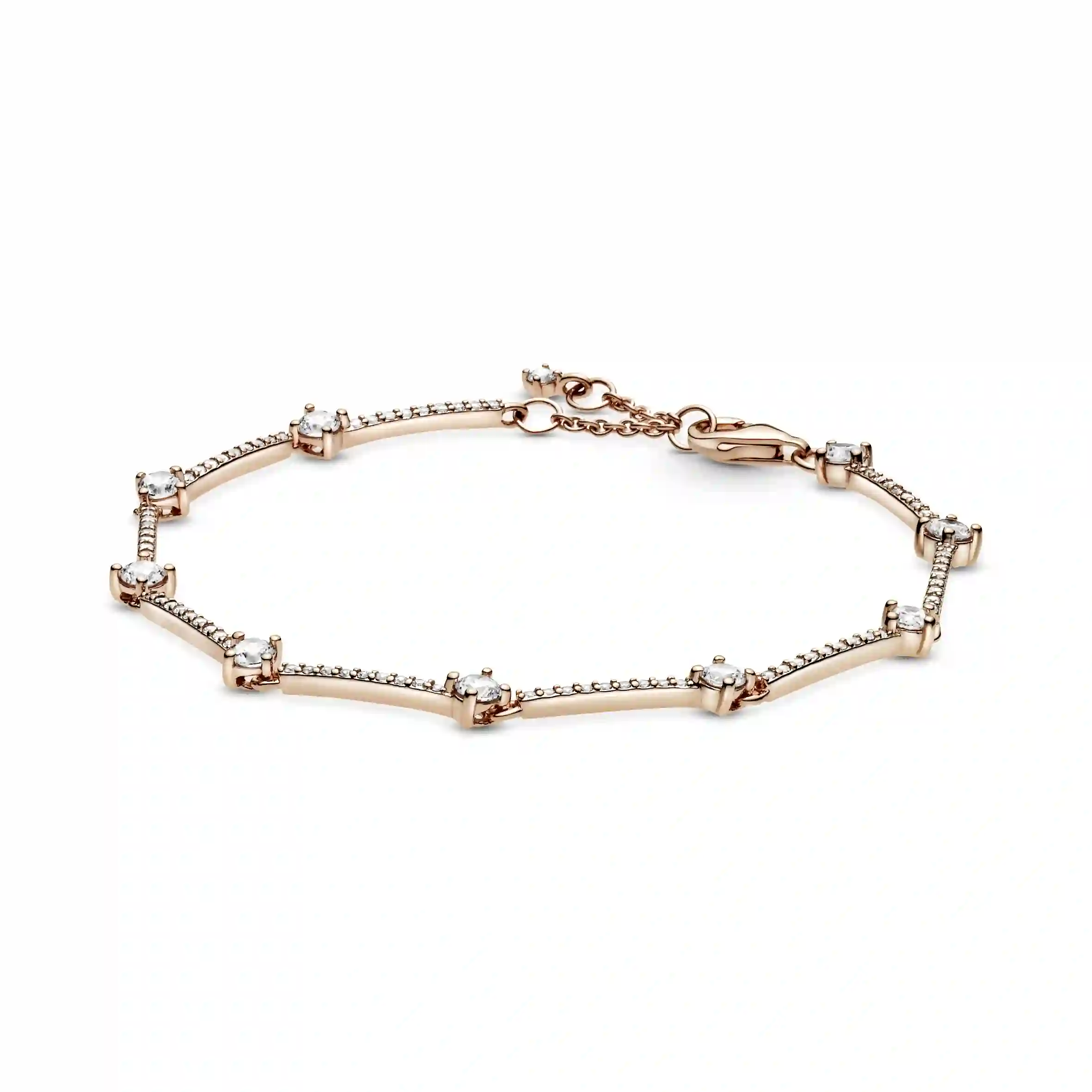 PANDORA Moments 14K Rose Gold Plated Silver Bracelet/ 589217C01-20