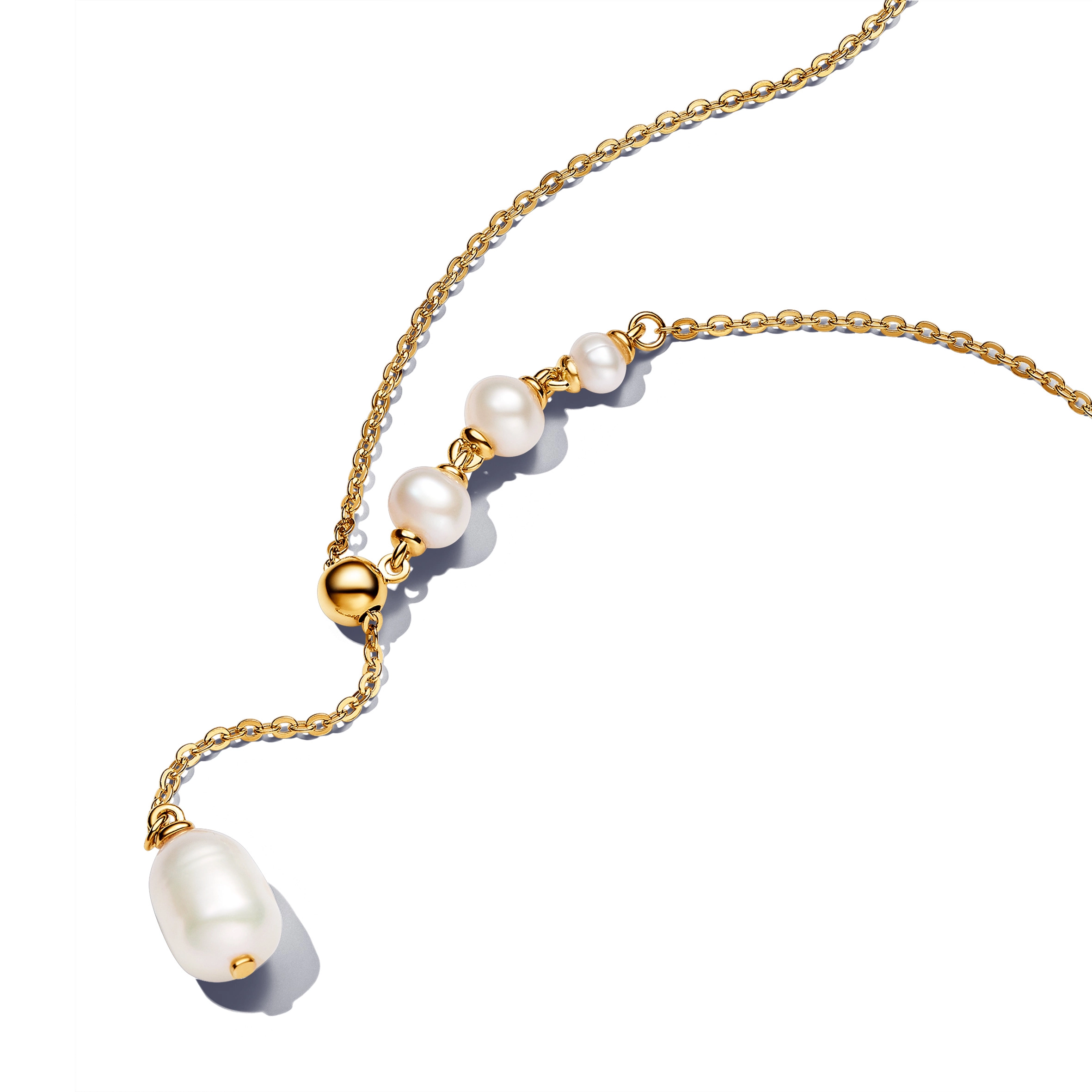PANDORA Essence серебряное ожерелье с покрытием 14К золота/ 363259C01-65