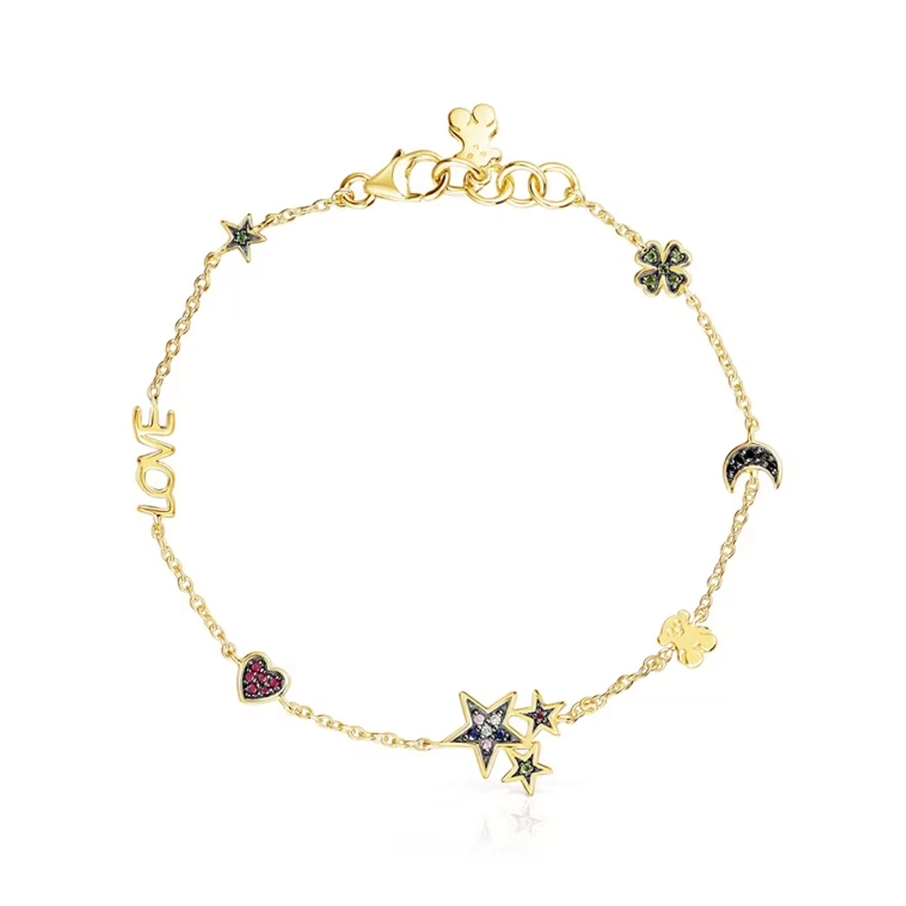 TOUS 18K Gold plated Silver Bracelet/ 018071500