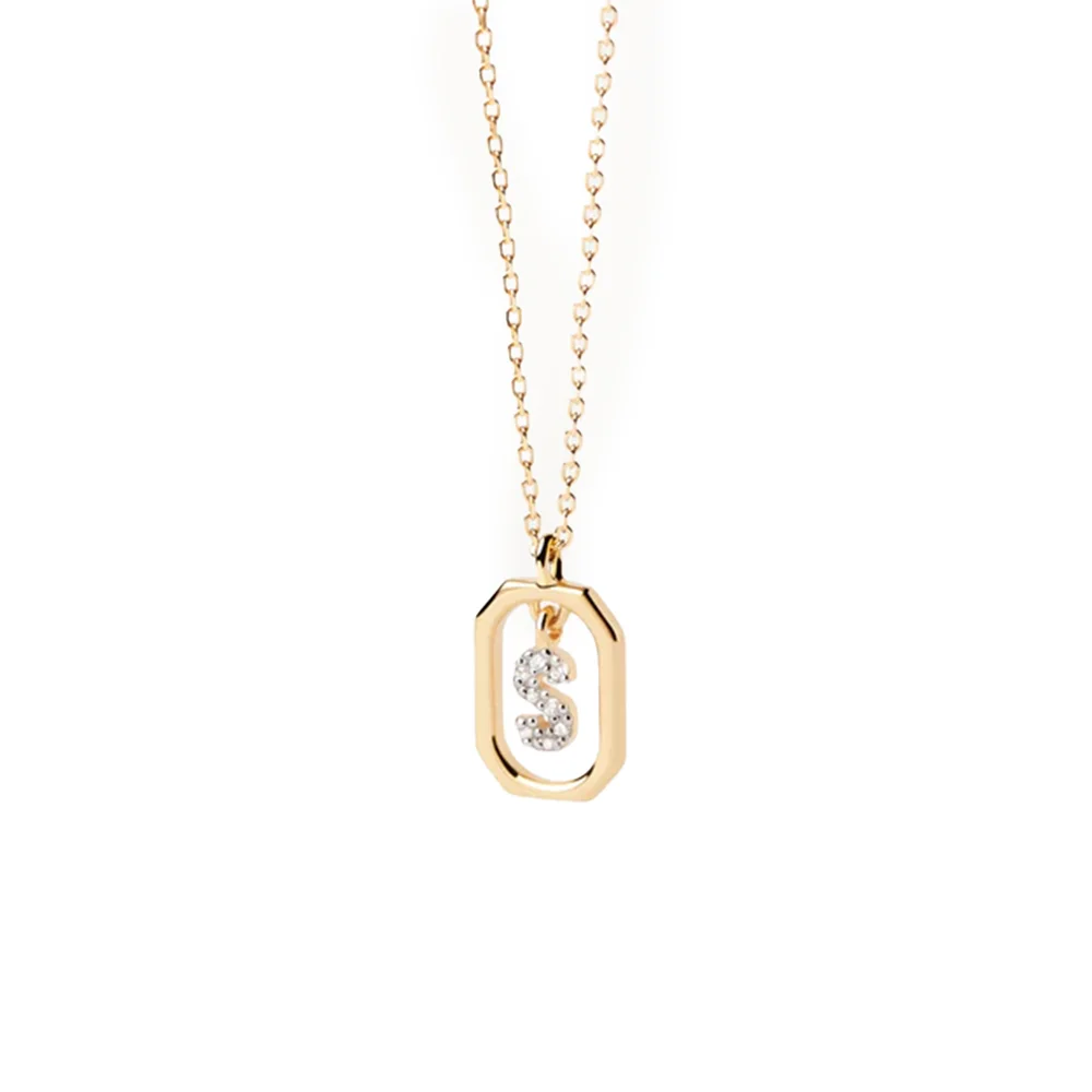 PDPAOLA 14K Gold Plated Silver Necklace/ CO01-530-U