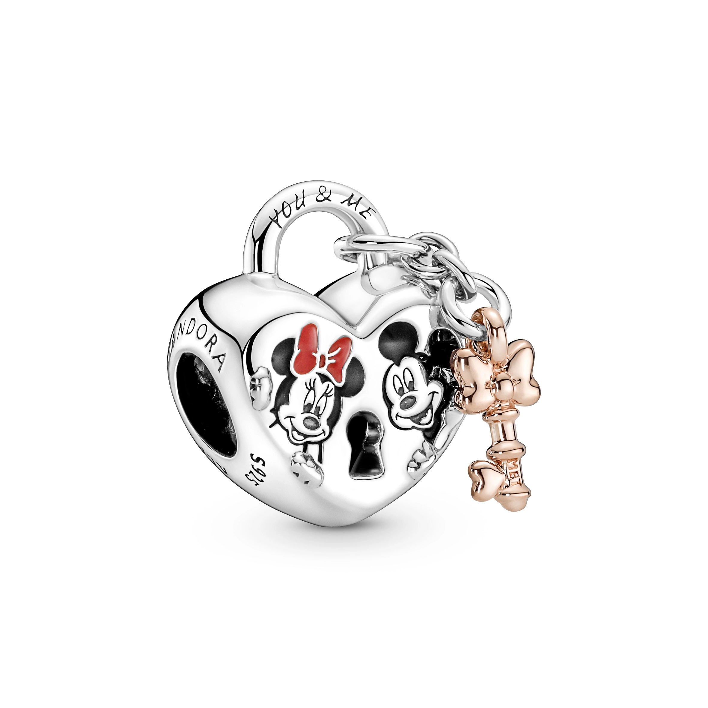 PANDORA Disney 14K Rose Gold Plated Silver Charm/ 780109C01