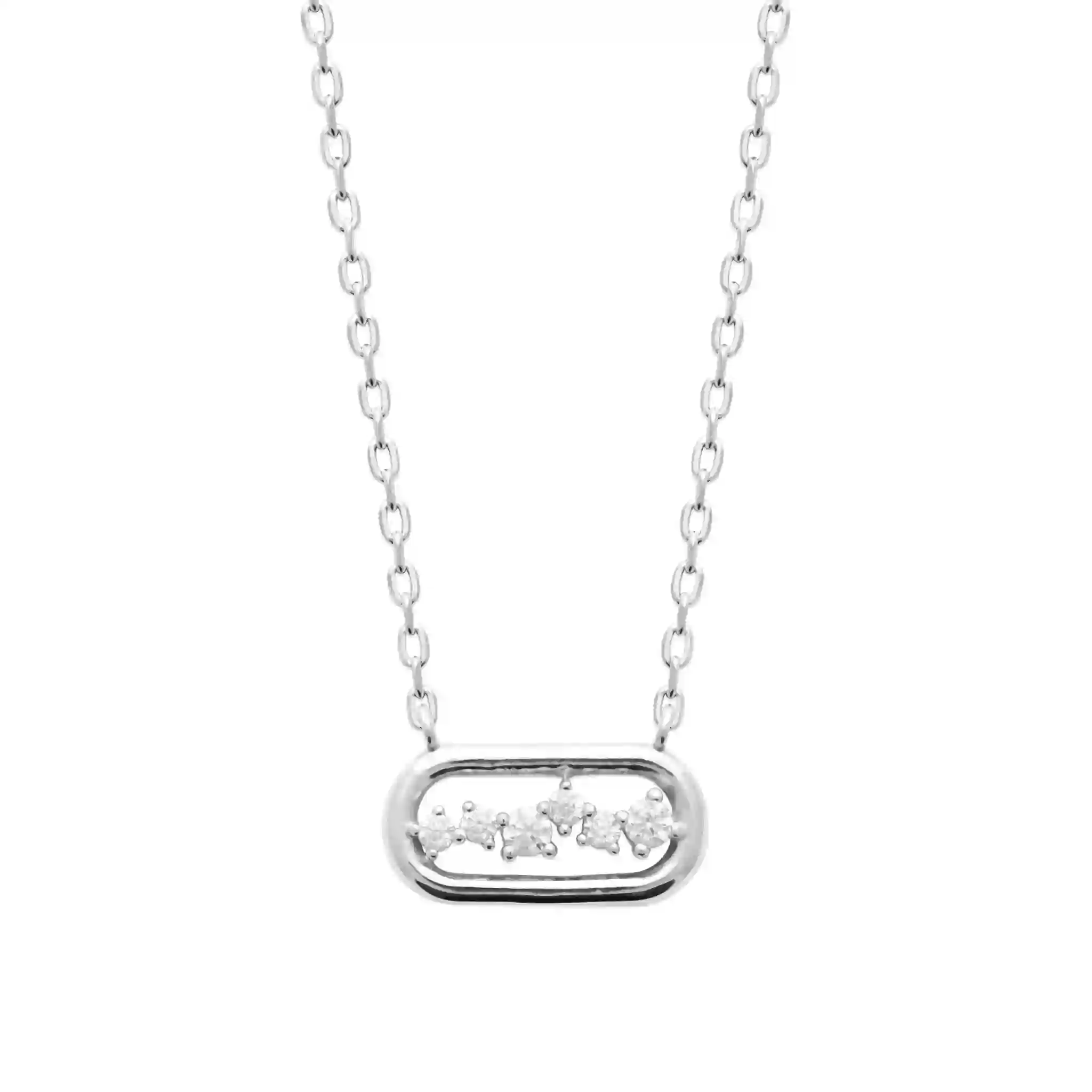 L'atelier Precieux Silver Necklace/ 87386345