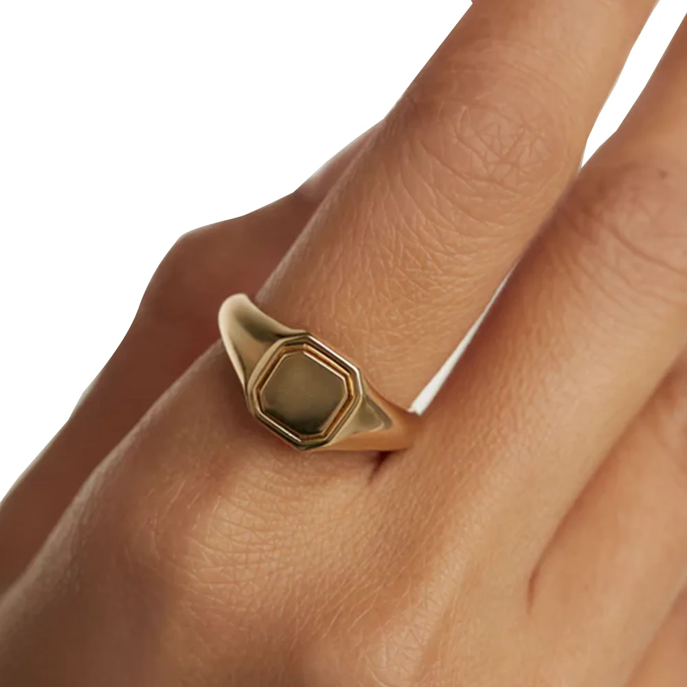 PDPAOLA 18K Gold Plated Silver Ring/ AN01-627-16