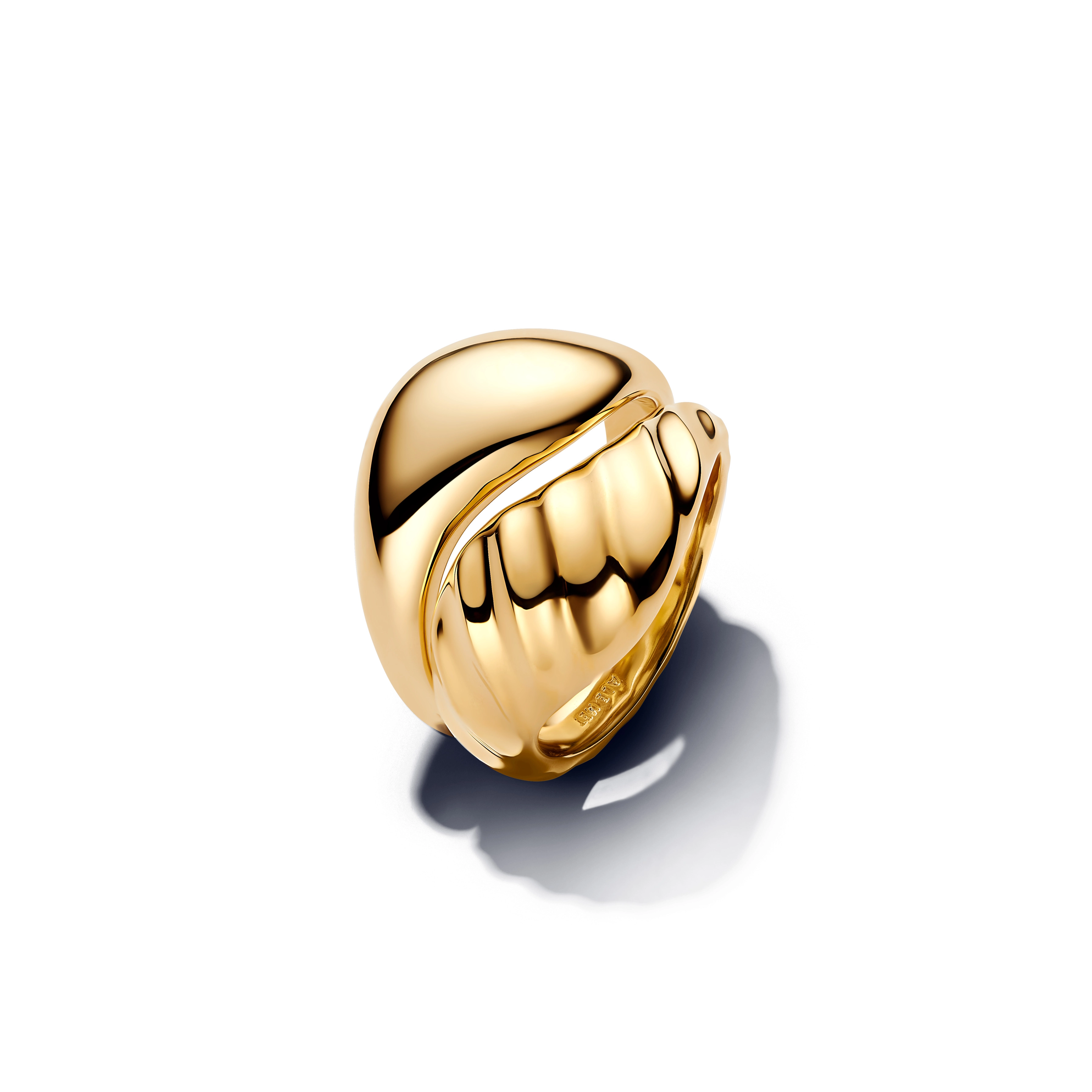 PANDORA ESSENCE 14K Gold Plated Silver Ring/ 163832C00-54