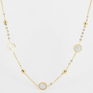 Zag Bijoux 24K Gold Plated Stainless Steel Surgical Necklace/ SNS16683-01SEL