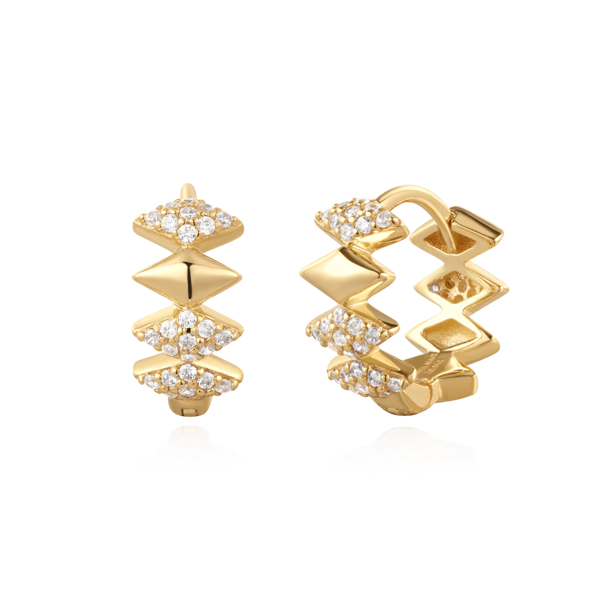 Ania Haie 14K Ոսկեպատ Արծաթյա Ականջօղ/ E061-09G