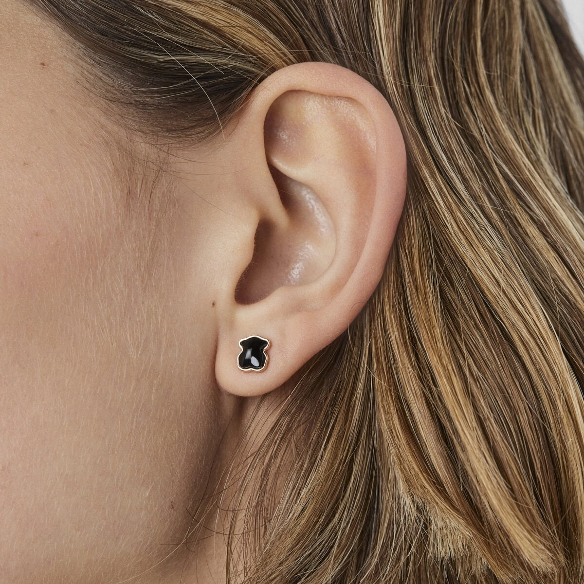 TOUS 18K Rose gold plated Silver Earring/ 614933530