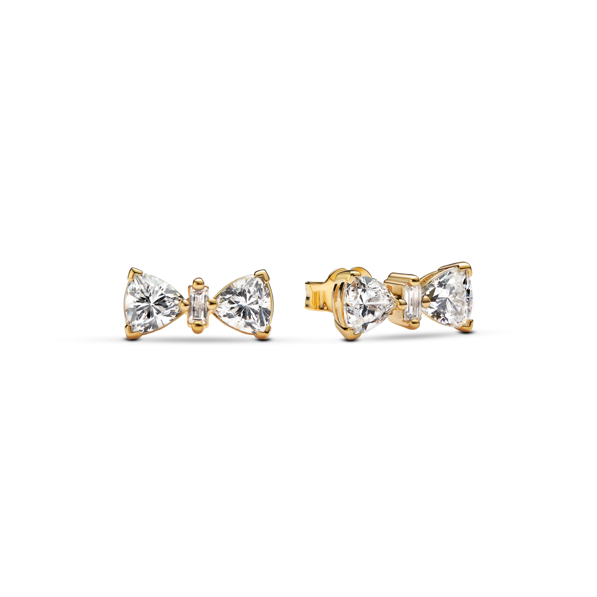 PANDORA Timeless серебряные серьги с покрытием 14К золота/ 263507C01