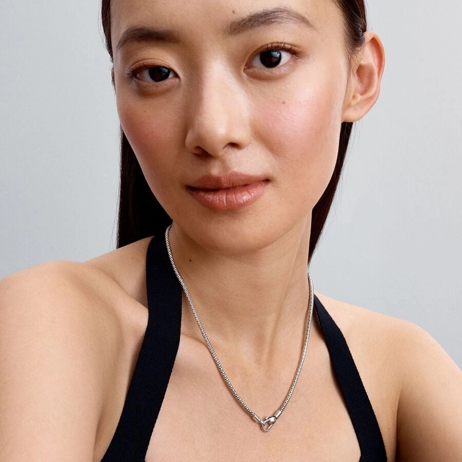 PANDORA Moments Silver Necklace/ 393682C00-45