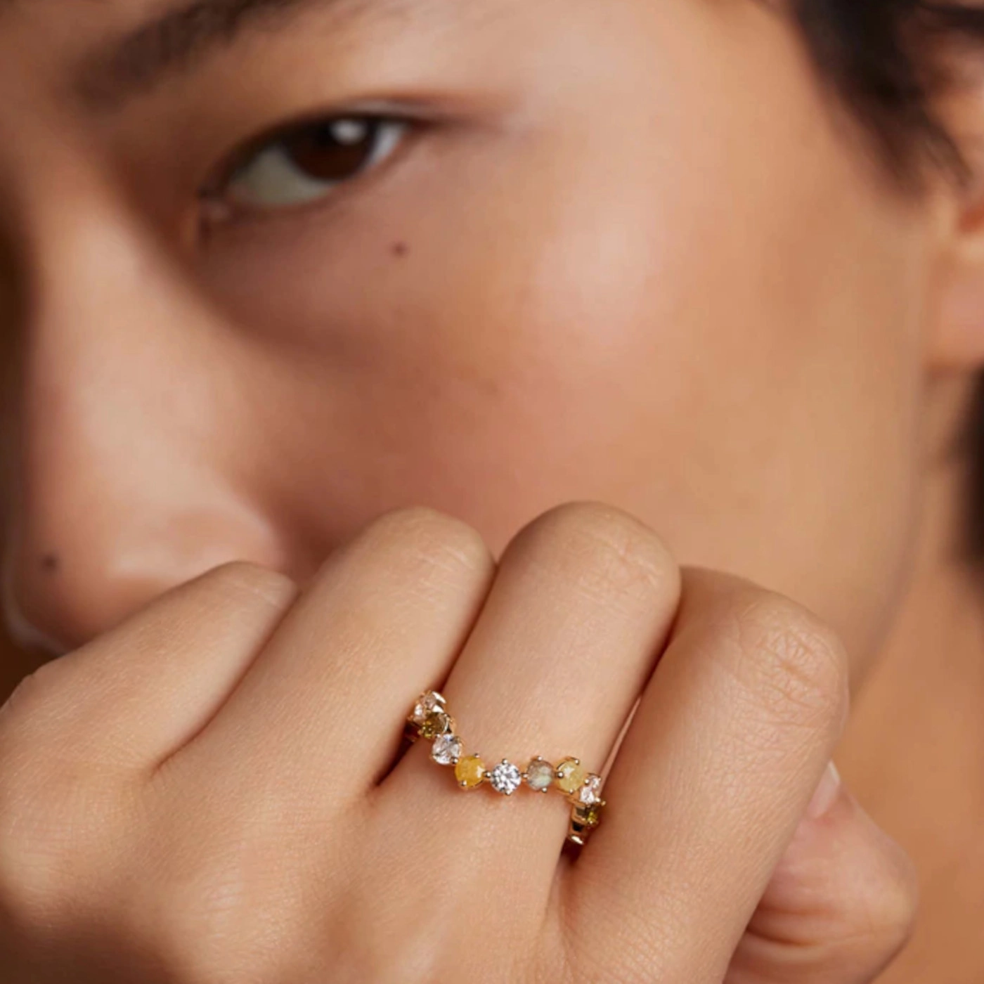 PDPAOLA 18K Gold Plated Silver Ring/ AN01-642-16