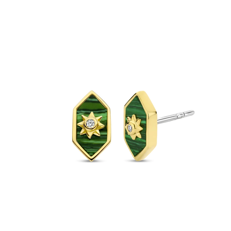 Ti Sento 14K Gold Plated Silver Earring/ 7943MA