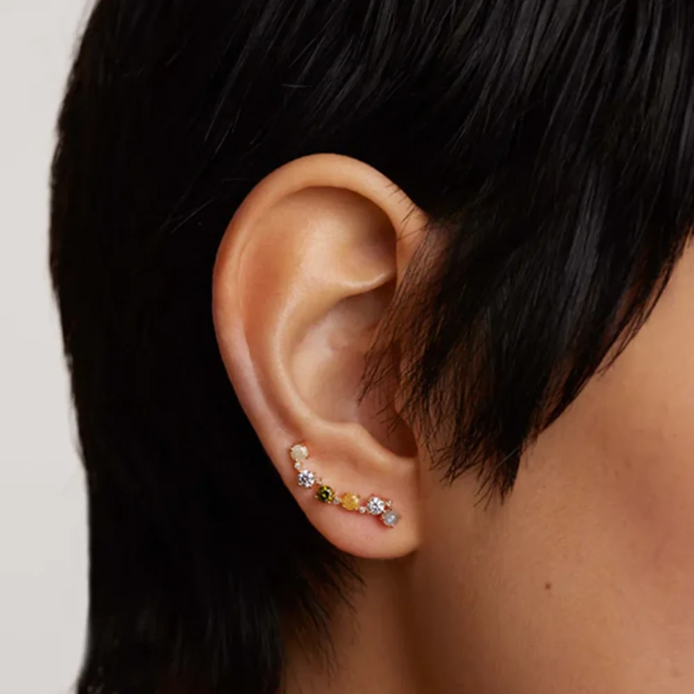 PDPAOLA 14K Gold Plated Silver Earring/ AR01-560-U