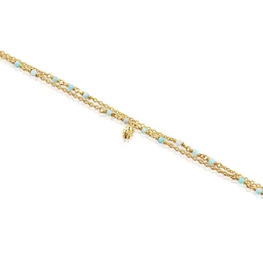 TOUS Серебряный браслет с 18K позолотой/311561600