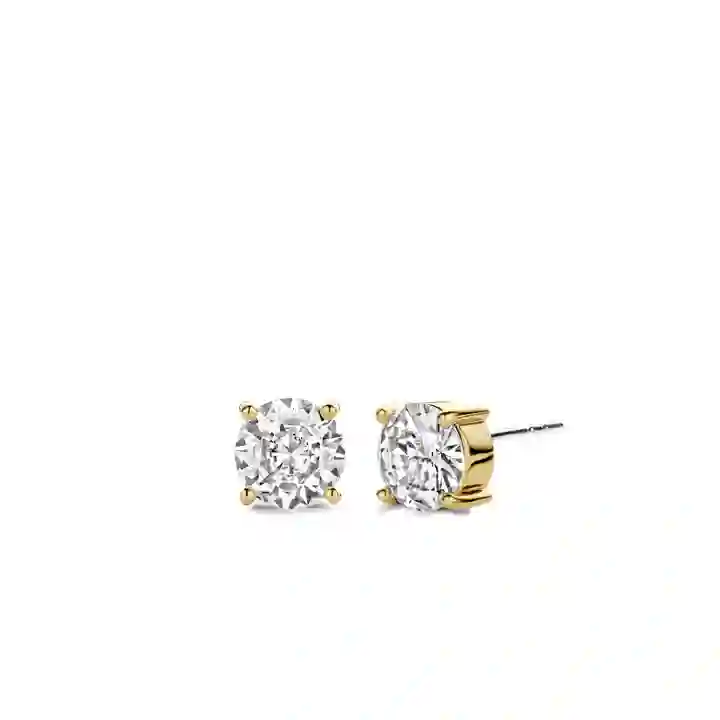Ti Sento 14K Gold Plated Silver Earring/ 7321ZY